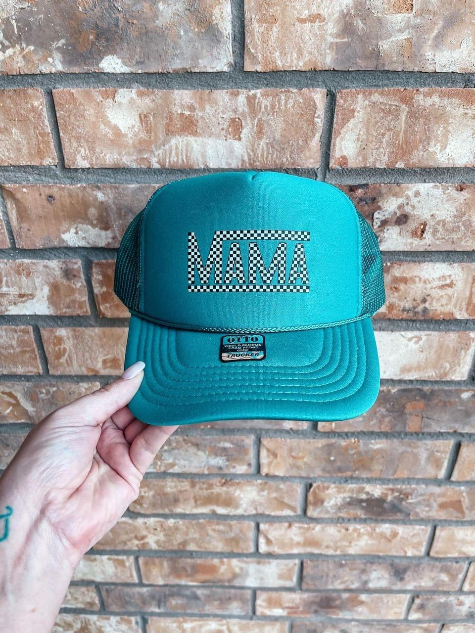 Mama Check Trucker Hat