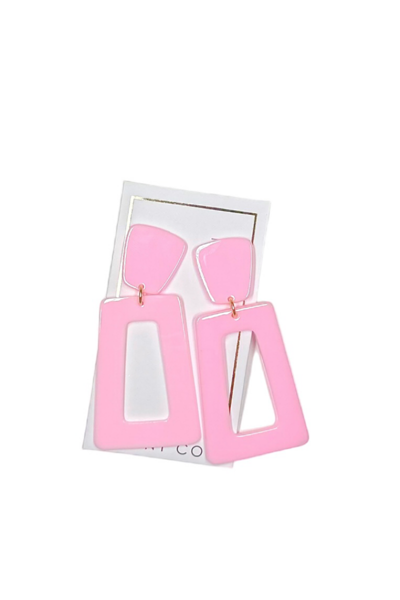 Kennedy Earring - Barbie Pink