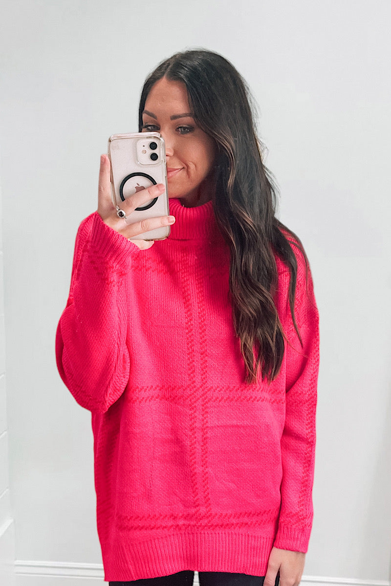 Tara Sweater - Hot Pink