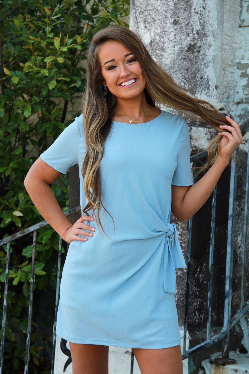 Baby Blues Knotted Dress