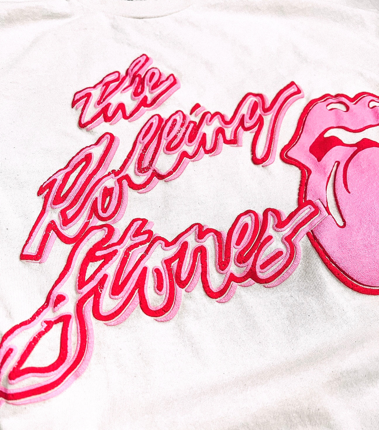 Rolling Stones Puff Pink Sweatshirt